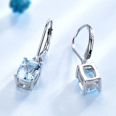 Aretes Colgante de Topacio en Plata 925 para Dama - Image 9