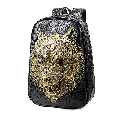 Mochila Escolar 3D Lobo Edición Coreana - Unisex - Image 6
