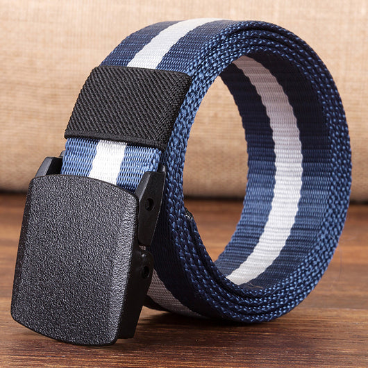 Cinturón de Lona Hipoalergénico para Hombre con Hebilla de Plástico - Image 7