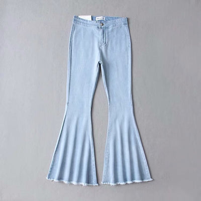 Pantalones Denim Acampanados Cintura Alta - Image 13