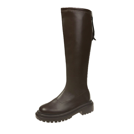 Botas Altas Blancas con Suela Gruesa Estilo Caballero - Image 5