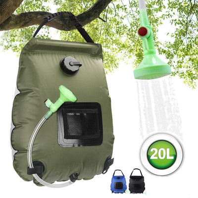 Bolsa Solar para Baño Portátil 20L - Ducha Camping con Energía Solar