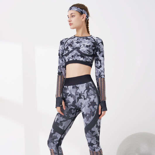 Conjunto de Yoga Camuflado - Diseño Moderno y Funcional - Image 5