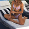 Bikini de Rayas Estampado - Traje de Baño Sexy y Moderno