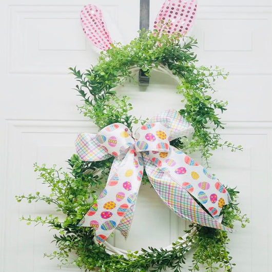 Corona de Conejo de Pascua en Ratán - Decoración Festiva - Image 14