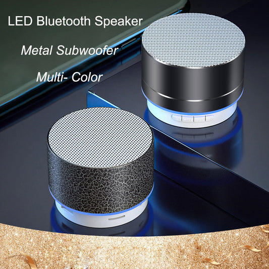 Parlante Bluetooth Portátil con Luces LED y Sonido Envolvente