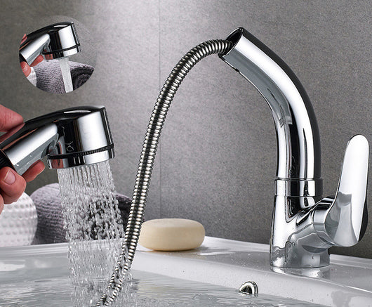 Grifo de Cocina y Baño Extraíble en Cobre Puro con Agua Fría y Caliente - Image 12