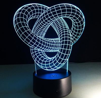 Lámpara LED Holográfica 3D Knot 2 - Ilusión Óptica Interactiva - Image 5