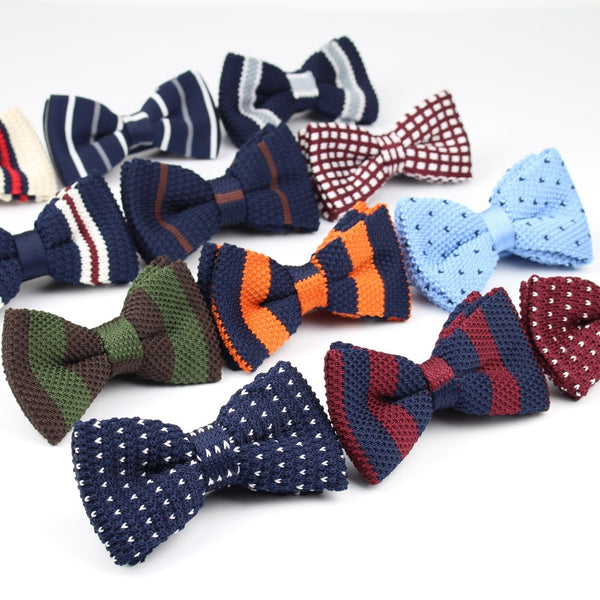 Corbata Mariposa Tejida Ajustable Doble Capa - Diseño Moderno Unisex