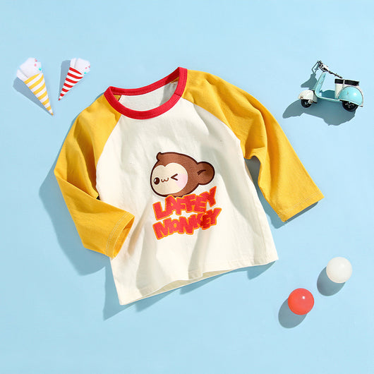 Camiseta Infantil de Algodón Puro con Manga Larga - Image 16