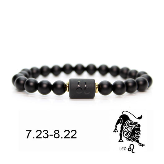 Pulsera de Piedra Natural Ágata Negra Mate para Hombre - Image 7