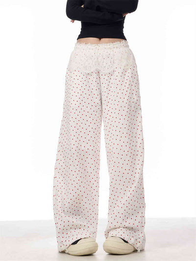 Pantalones Casuales Artesanales con Detalles de Encaje Refinado - Image 7