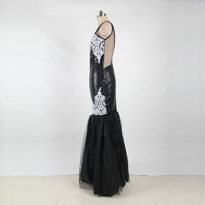 Vestido de Noche Elegante con Lentejuelas y Espalda Descubierta - Image 6