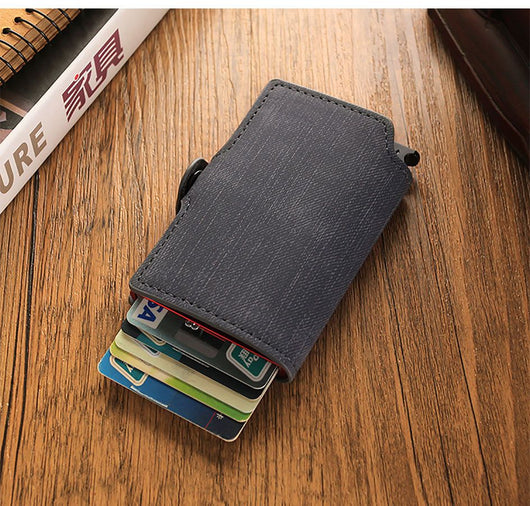 Cartera Automática de Aluminio con Doble Compartimento para Tarjetas - Image 13