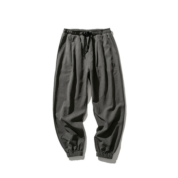 Pantalones Harem Sueltos de Nueve Puntos para Hombre - Versátiles y Cómodos