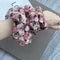 Diadema de Algodón Estampado Rosa Británico