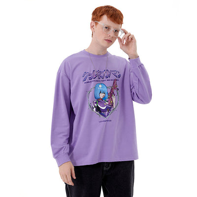 Playera Anime Pareja Manga Larga Unisex Suelta y Cómoda - Image 5