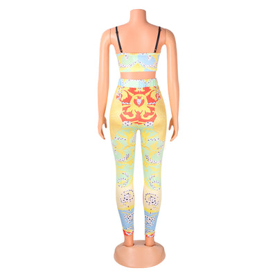 Pantalones Ajustados Estampados Sexy de Dos Piezas - Image 23
