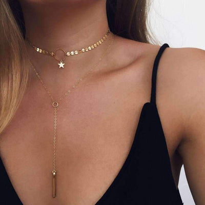 Collar Choker Dúo Diosa Astral