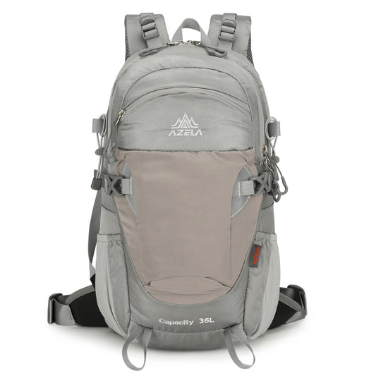 Mochila de Senderismo AZELA Gris - Mochila Multifuncional para Camping y Aventuras