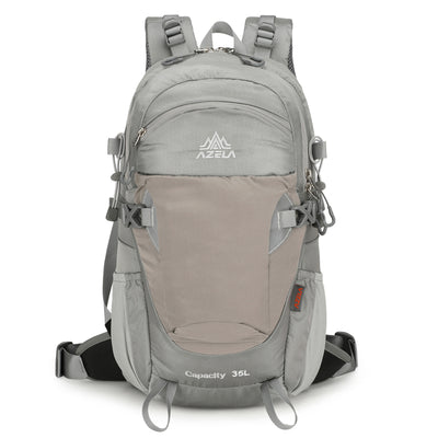 Mochila de Senderismo AZELA Gris - Mochila Multifuncional para Camping y Aventuras