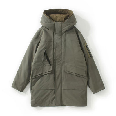 Chaqueta Acolchada de Plumón de Pato para Hombre - Calidez y Confort - Image 3