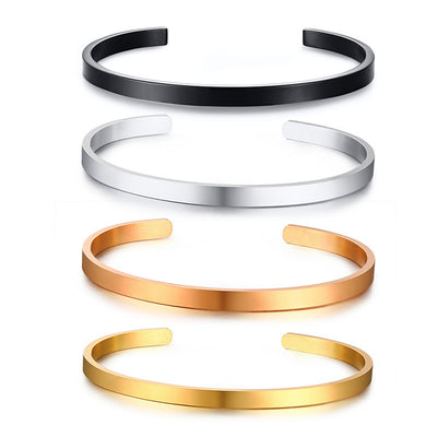 Pulsera C de 4MM para Mujer con Grabado Personalizado - Image 3