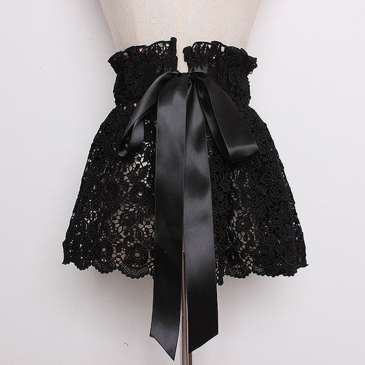 Vestido Camisero con Cinturón Ancho Adornado