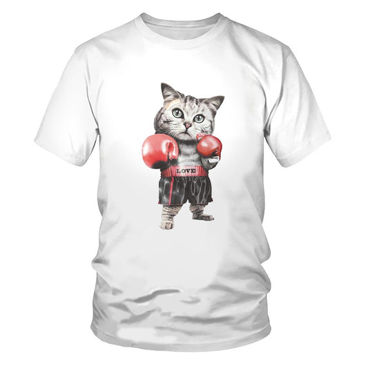 Playera Hombre Estampado Gatos 3D Impresión Digital - Image 19