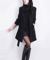 Abrigo de Lana Delgado Talla Grande para Mujer - Image 6