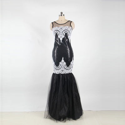 Vestido de Noche Elegante con Lentejuelas y Espalda Descubierta - Image 5