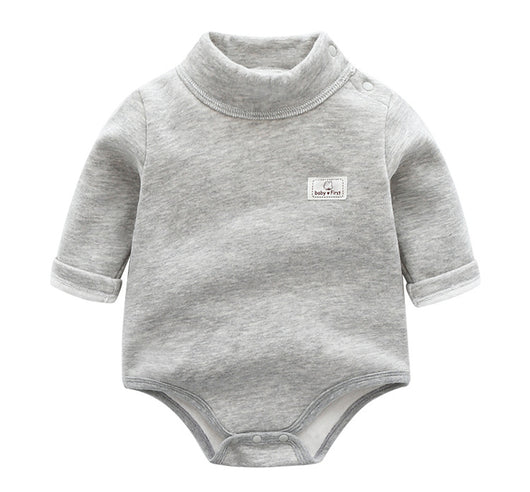Pijama Gateador Terciopelo Cálido con Diseño Triangular para Bebé - Image 10
