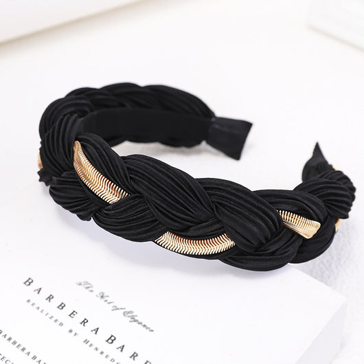 Diadema Trenzada Metálica Estilo Europeo y Americano - Image 13