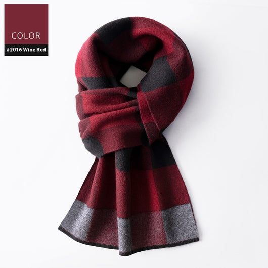 Bufanda Cuadros para Hombre Reversible - Abrigo Invierno Doble Cara - Image 10