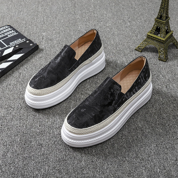 Zapatos Plataforma para Mujer - Suela Gruesa Versátil y Cómoda