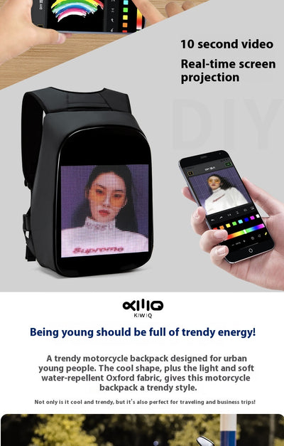 Mochila Inteligente con Pantalla LED Dinámica para Exteriores - Image 16