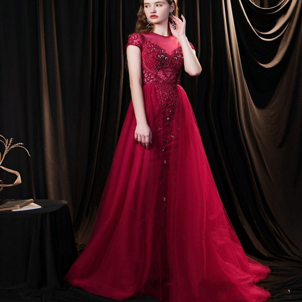 Vestido de Noche Lujo Pesado Sen French Dream