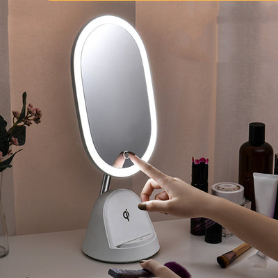 Espejo de Maquillaje LED con Lámpara de Escritorio Multifuncional
