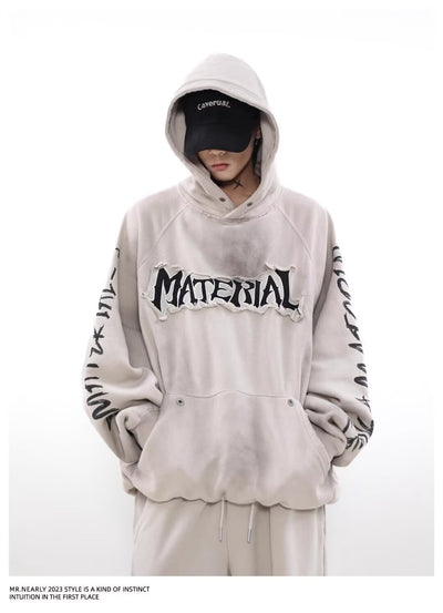 Sudadera Vintage Americana con Diseño Graffiti Desgastado - Image 20