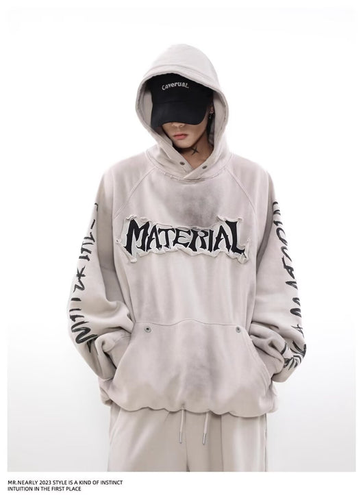 Sudadera Vintage Americana con Diseño Graffiti Desgastado - Image 20