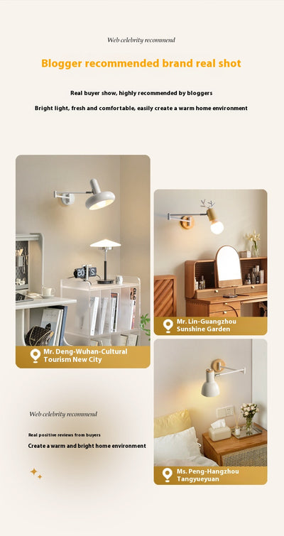 Lámpara de Pared Articulada con Soporte para Pinceles - Diseño Creativo Retráctil - Image 8