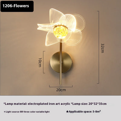 Lámpara LED de Flores para Dormitorio y Mesita de Noche - Image 8