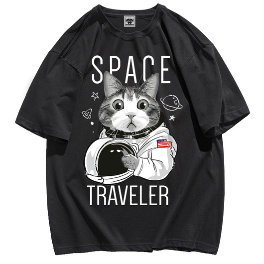 Playera Gato Astronauta con Diseño Graffiti - Image 13