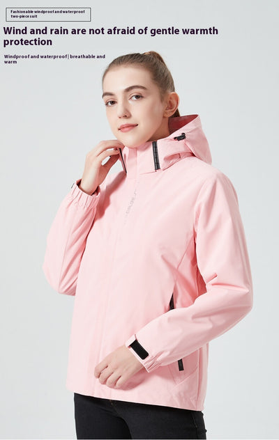 Chaqueta de Montaña 3 en 1 Desmontable Impermeable Unisex - Image 17
