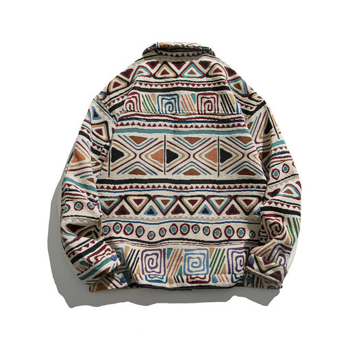 Chaqueta Béisbol Holgada Pareja Casual Street Stitching - Image 5