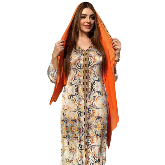Abaya Árabe Elegante para Mujer Musulmana - Image 8