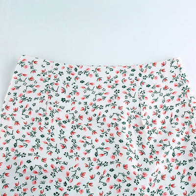 Falda Asimétrica Floral de Cintura Alta - Corte A Elegante - Image 10