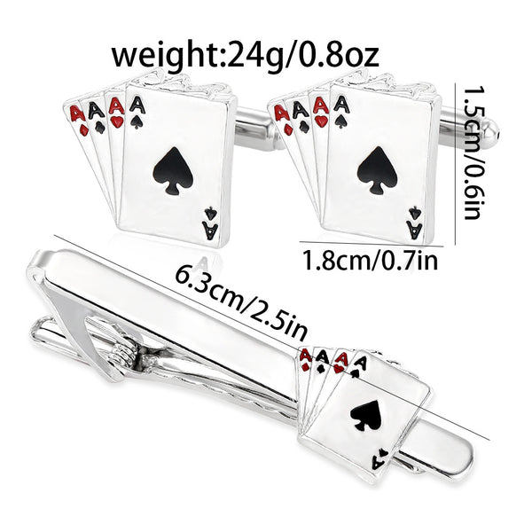 Gemelos de Póker y Pasador de Corbata Ejecutivo - Image 6
