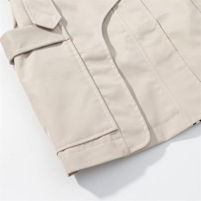 Gabardina con Cuello Parado y Cinturón para Mujer - Image 21