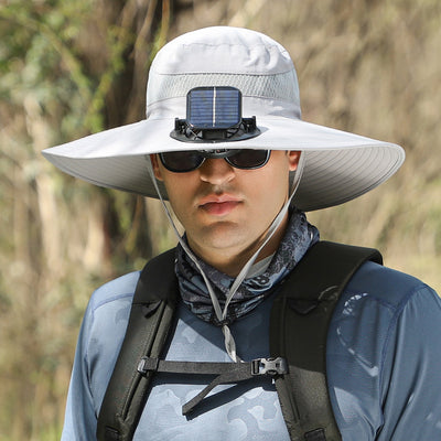 Gorro Ventilador Solar con Ala Ancha Recargable - Image 8